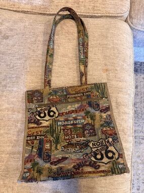 Jade Tapestry Shoulder Bag in Beige, Green, Blue, Brown